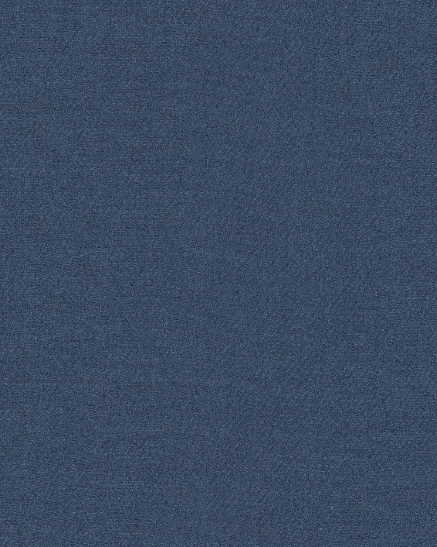 Dark Blue Wool/Cotton Brushed Twill