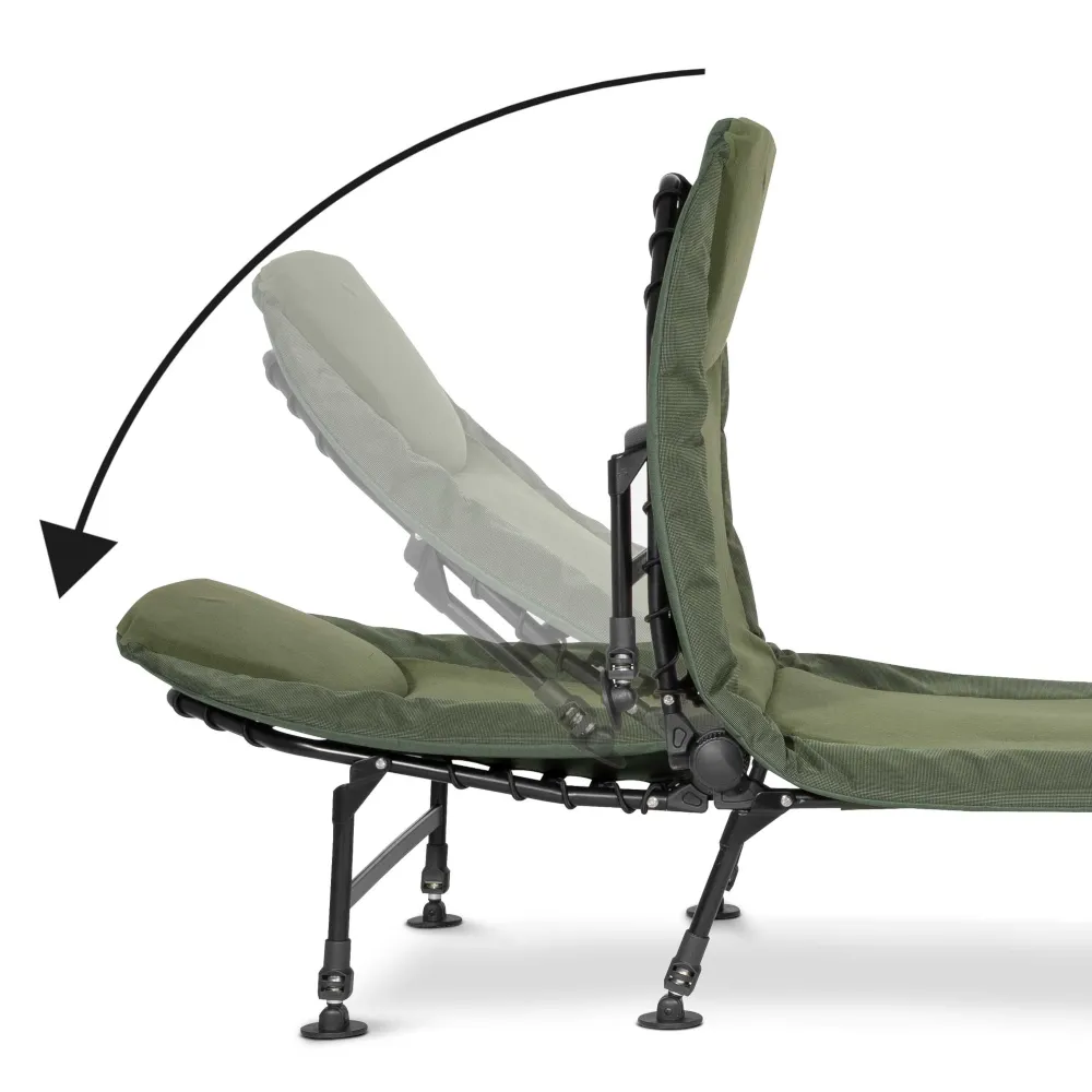 Dellonda Portable Adjustable Bedchair - A