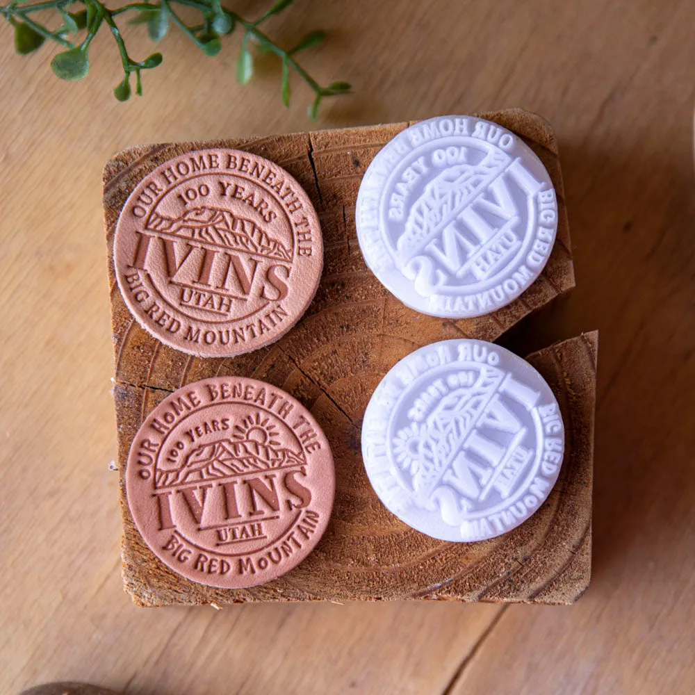 Delrin Leather Stamp Custom Design - size small