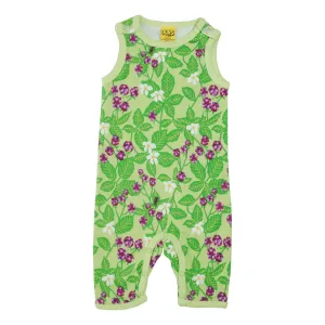 Dewberry - Green Summer Dungarees - 1 Left Size 1-2 months
