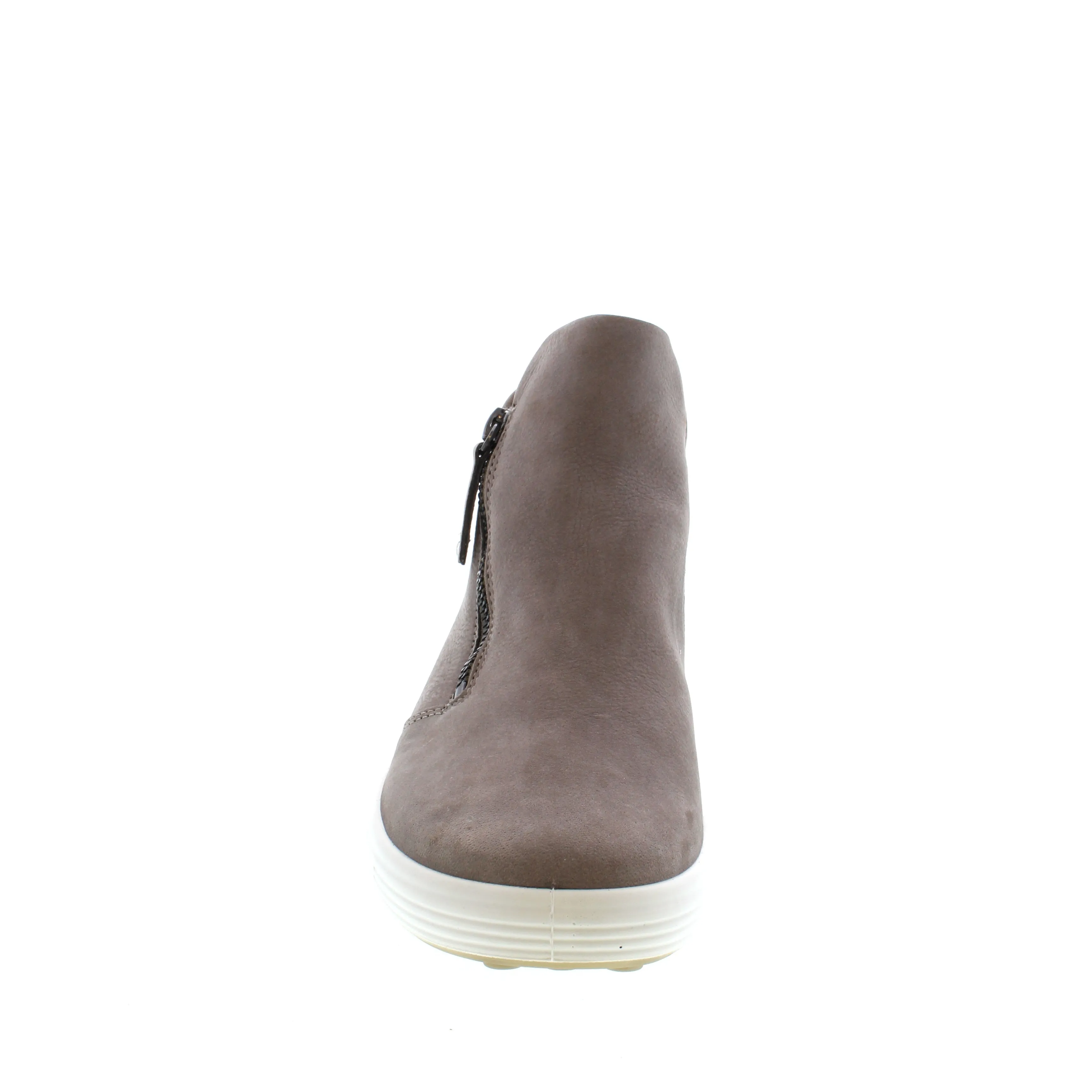 ECCO Soft 7 Zipped Ankle Boots - Warm Grey