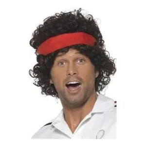 Eighties Tennis Player Wig