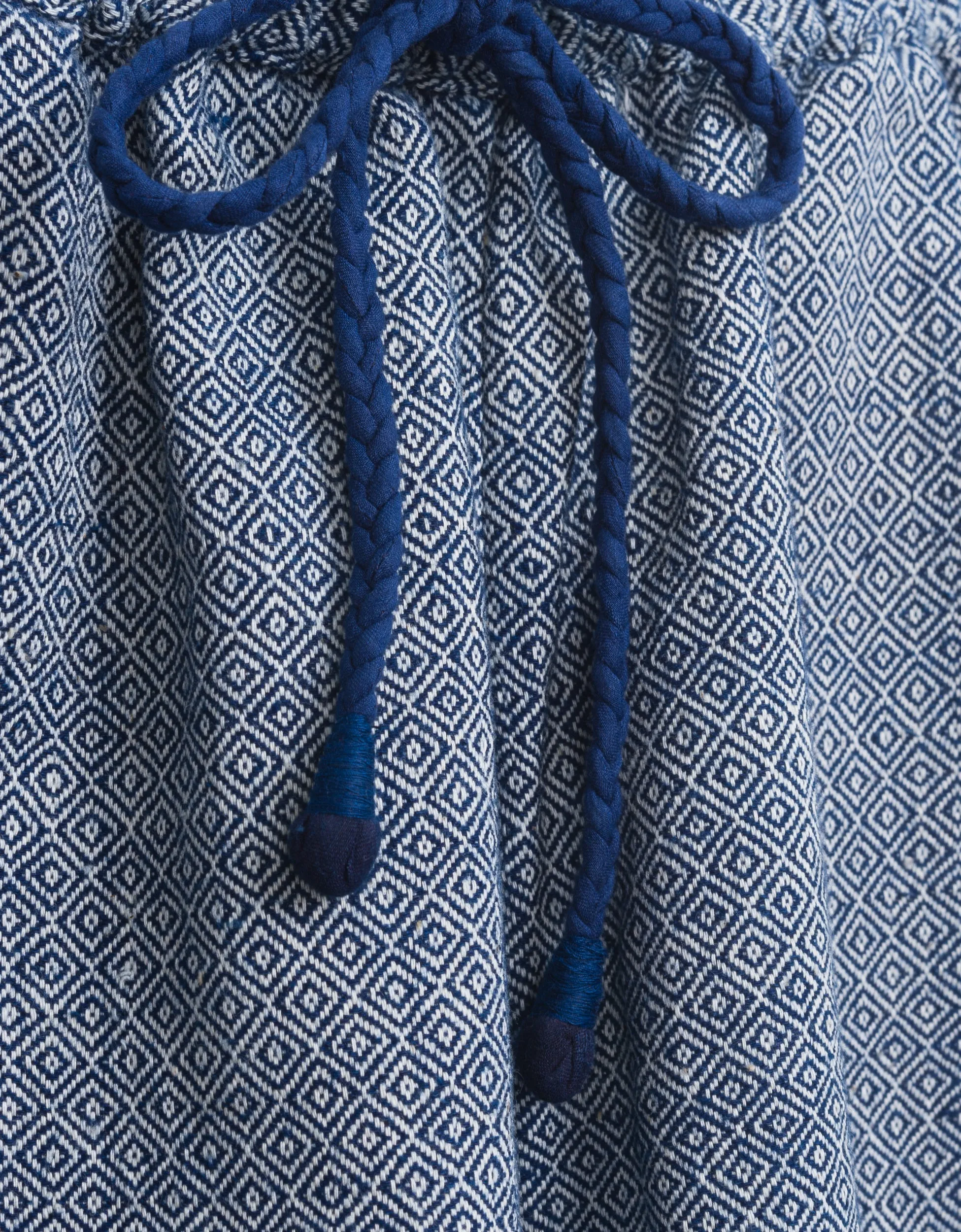 Ekiya Short in Indigo Diamond Weave