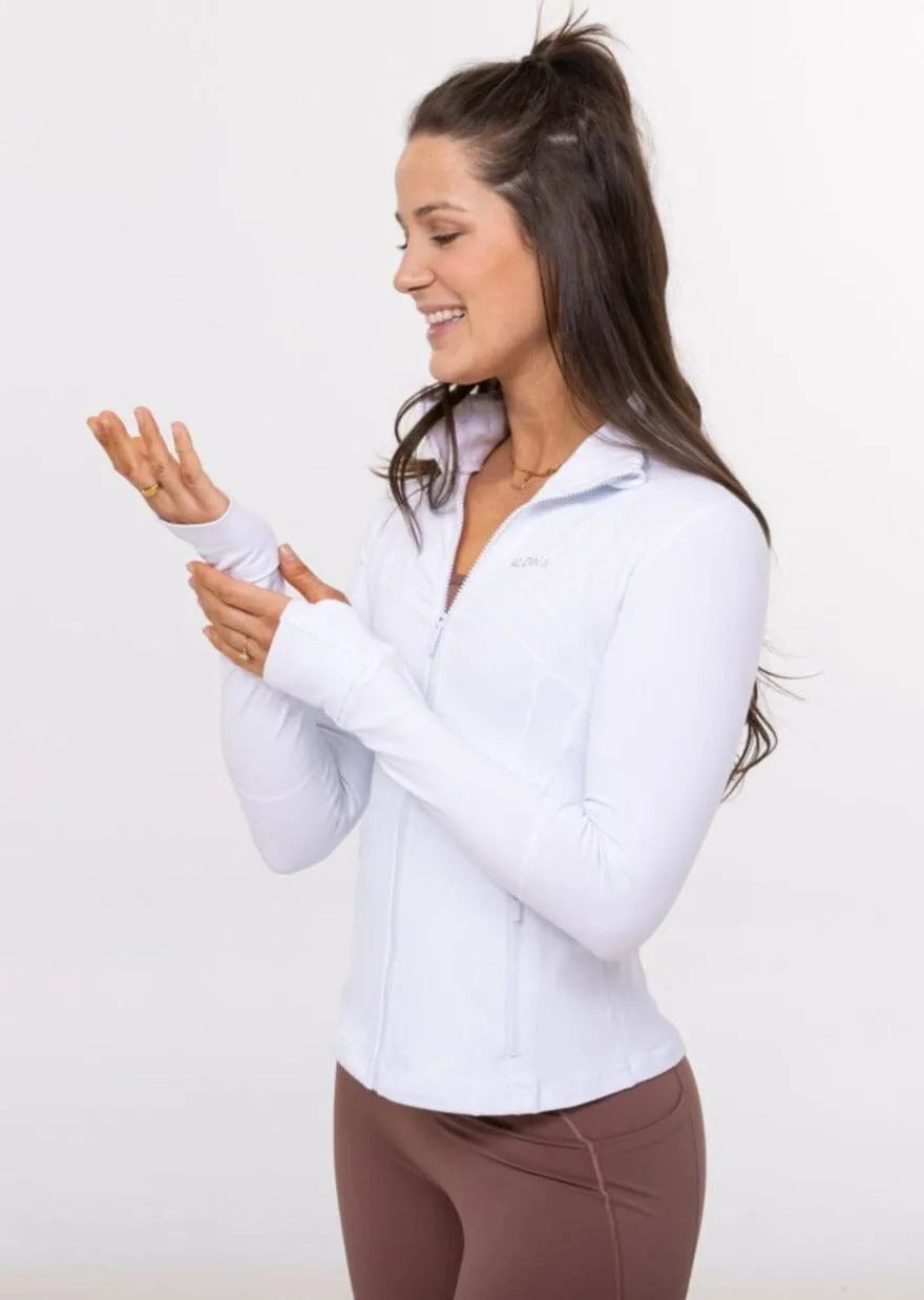 Elo Zipper Jacket White