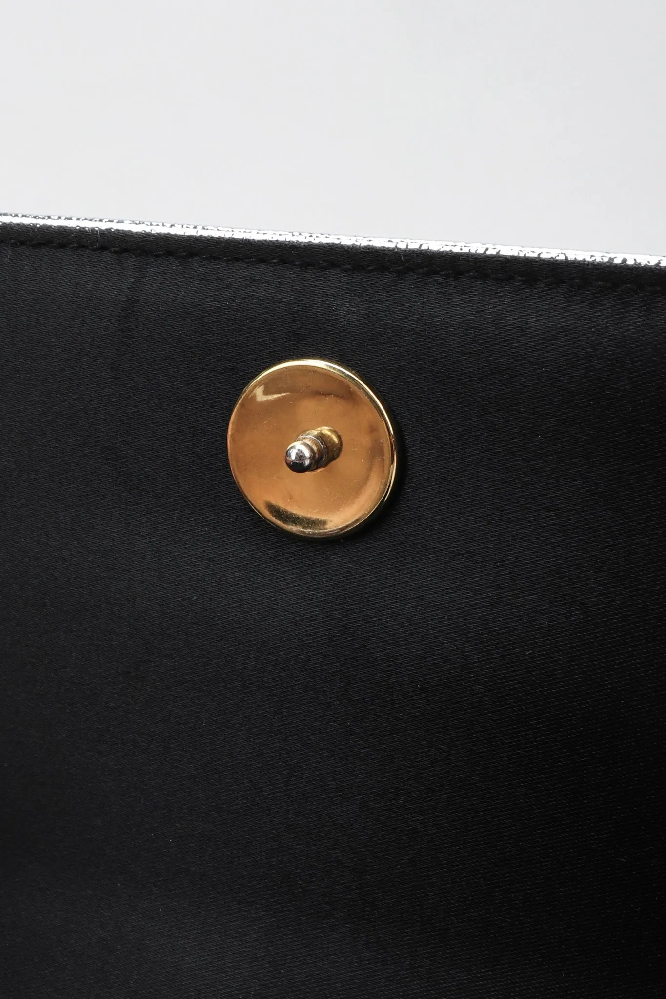 Embroidered Lamé Shoulder Bag