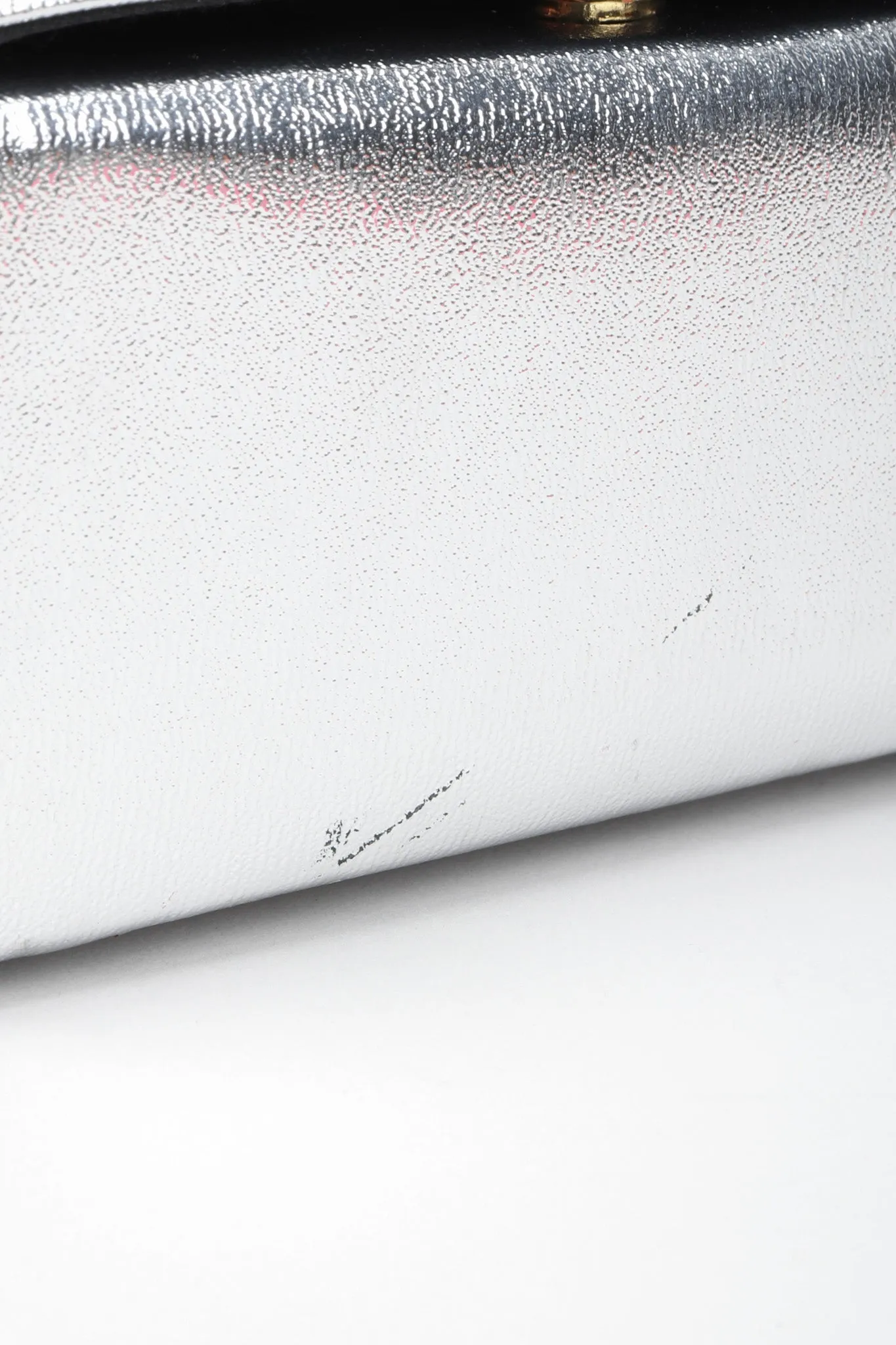 Embroidered Lamé Shoulder Bag