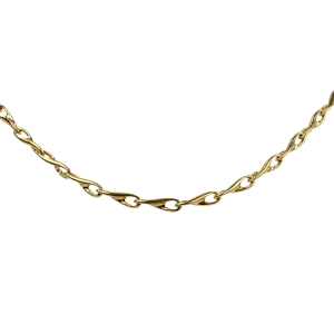 Estate 14k Yellow Gold Twisted Marine Link Chain 18"