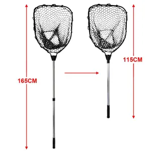 Extendable Squid Net with removable net Rubber Net