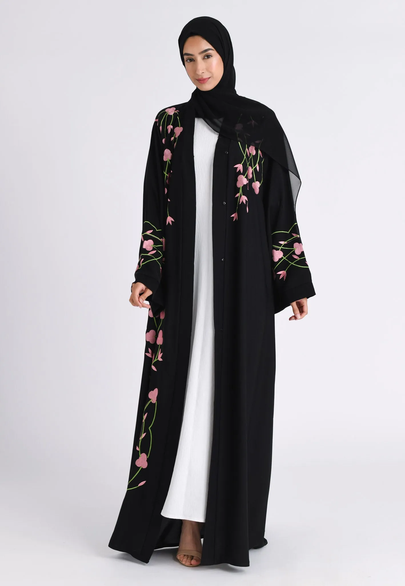 Falling Zahra Open Abaya (Premium)