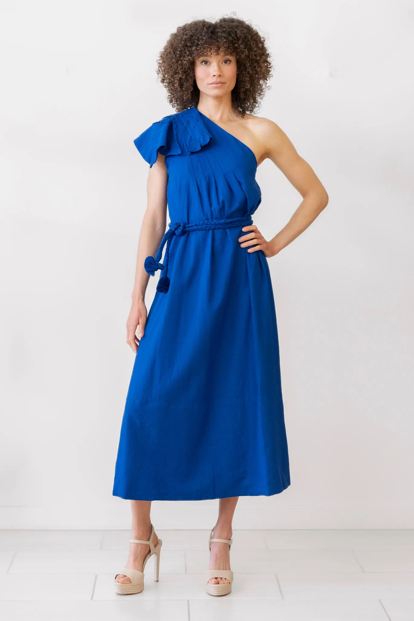 Farm Rio One Shoulder Leaf Maxi