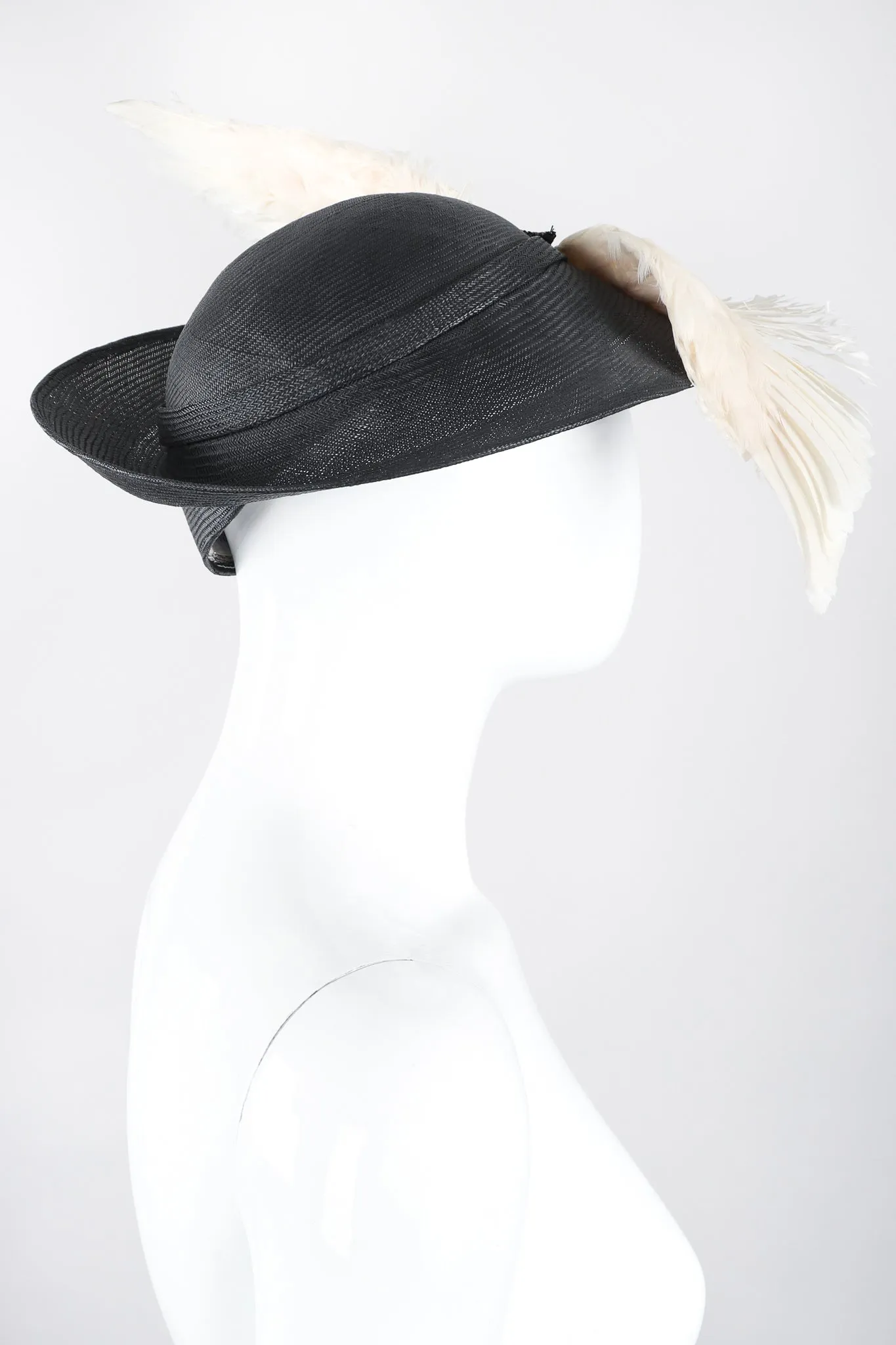 Feather Wing Calot Hat