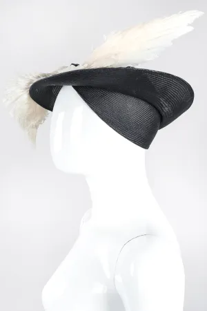 Feather Wing Calot Hat