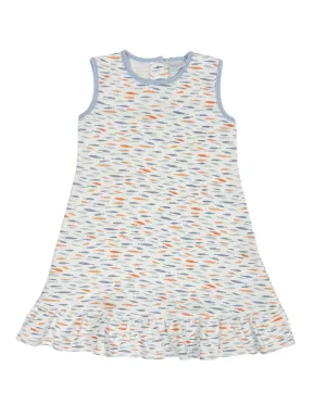 Fish Print Fit N Flare Dress
