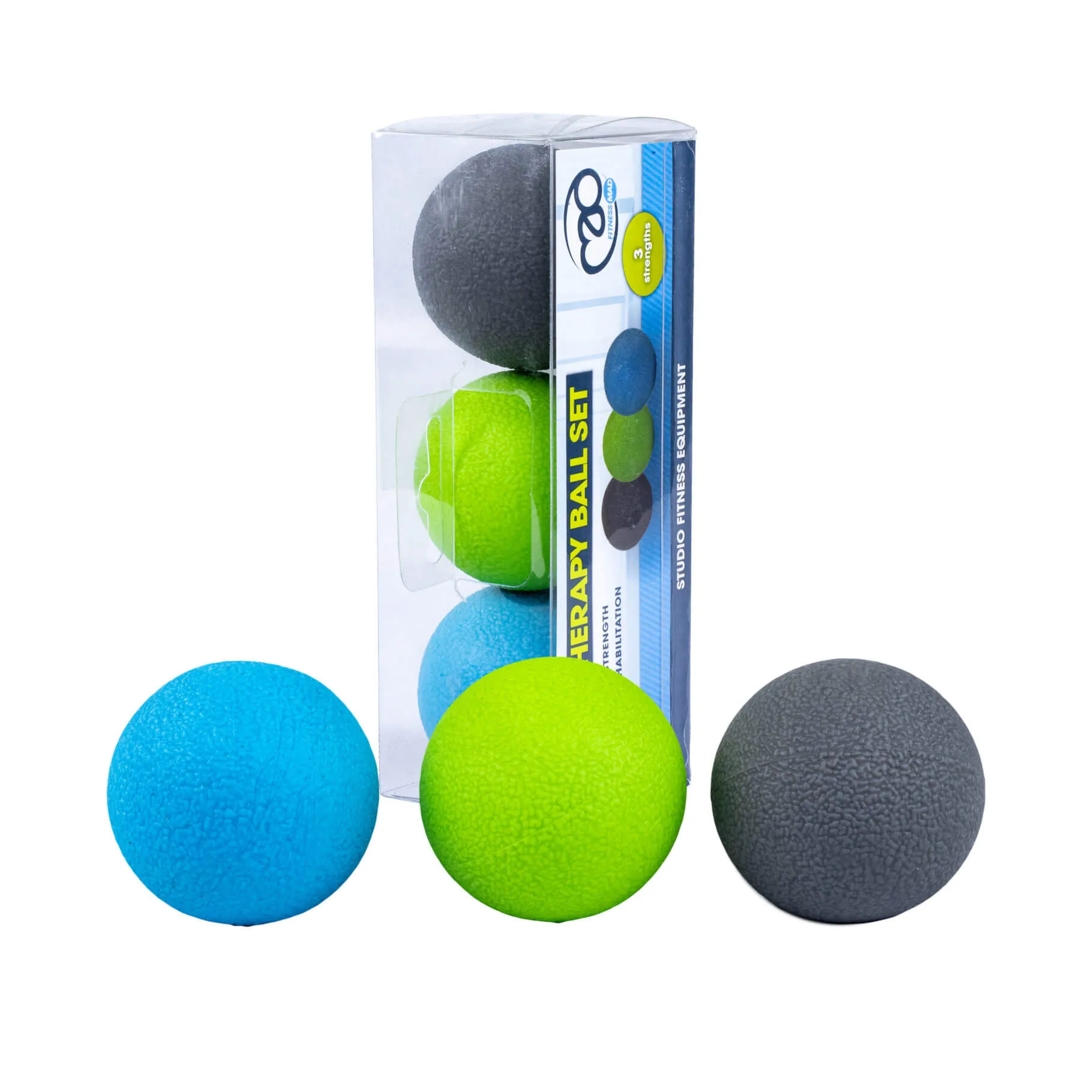 Fitness Mad Hand Therapy Ball - Set Of 3