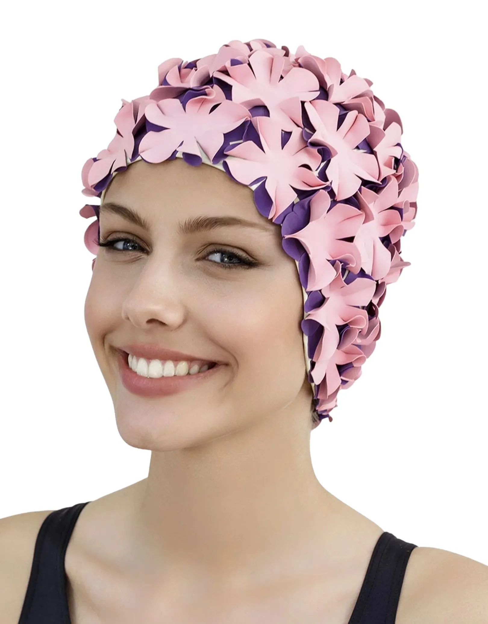 Flower Rubber Swim Cap
