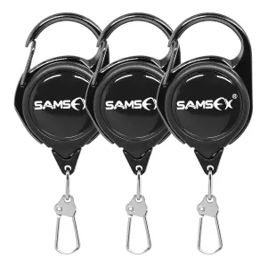 Fly Fishing Zinger Retractors for Gear Tools Holder 3PCS