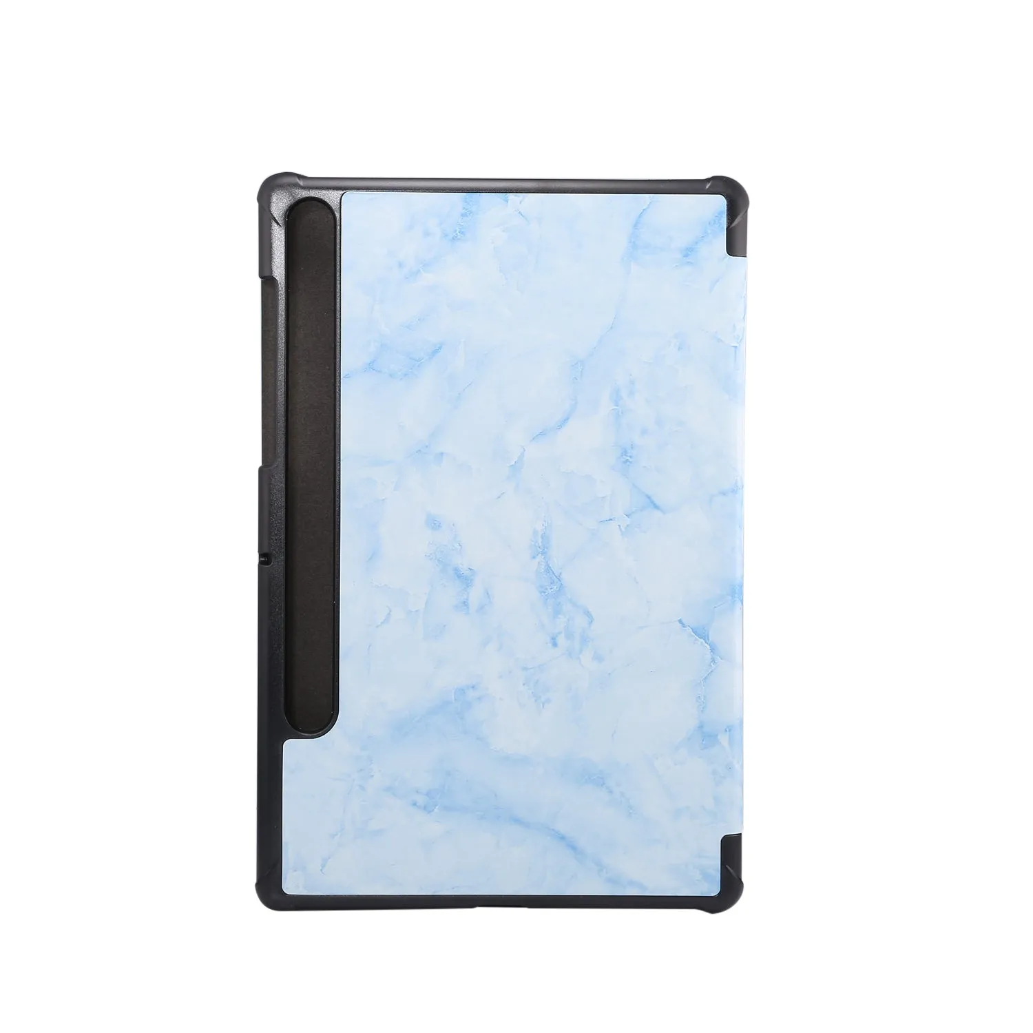 For Samsung Tab S6 T860 Tablet Cover Marbling Pattern PU Leather Anti-fall Anti-scrach Anti-slip Protect Shell Tri-fold Case  black