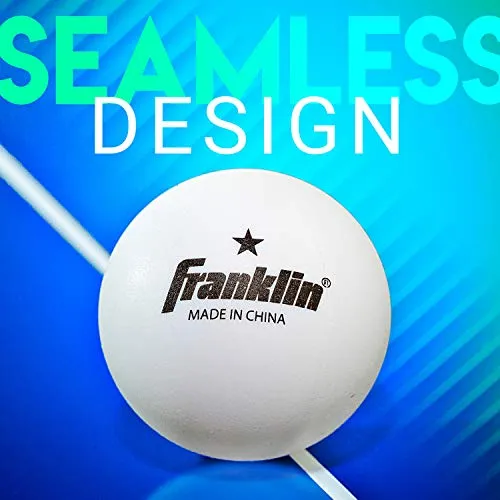 Franklin Sports 1 Star Table Tennis Balls (18 Pack), 40mm