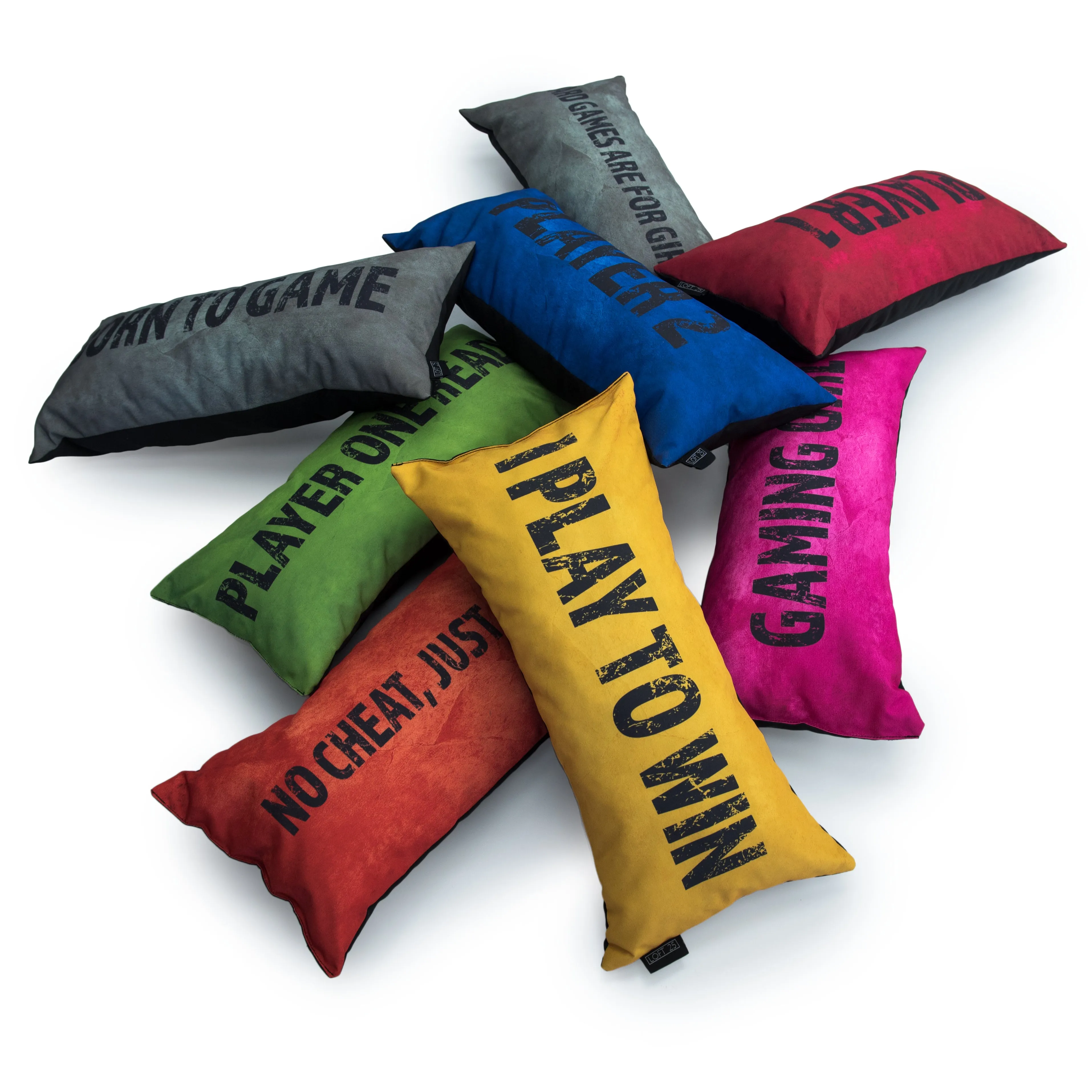 Gaming Cushion - Born To Game (Silver)