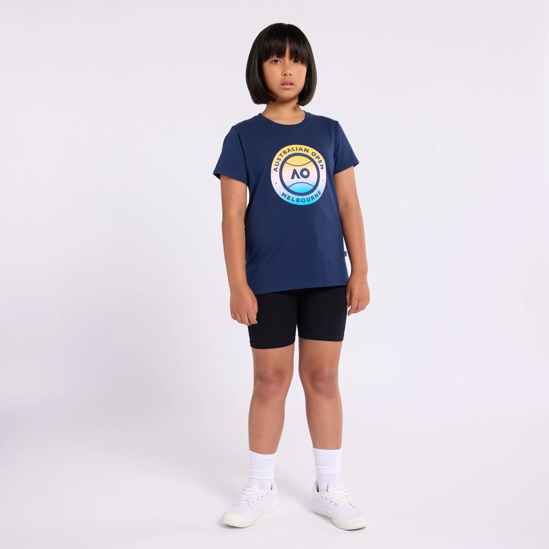 Girl's T-Shirt Round Logo