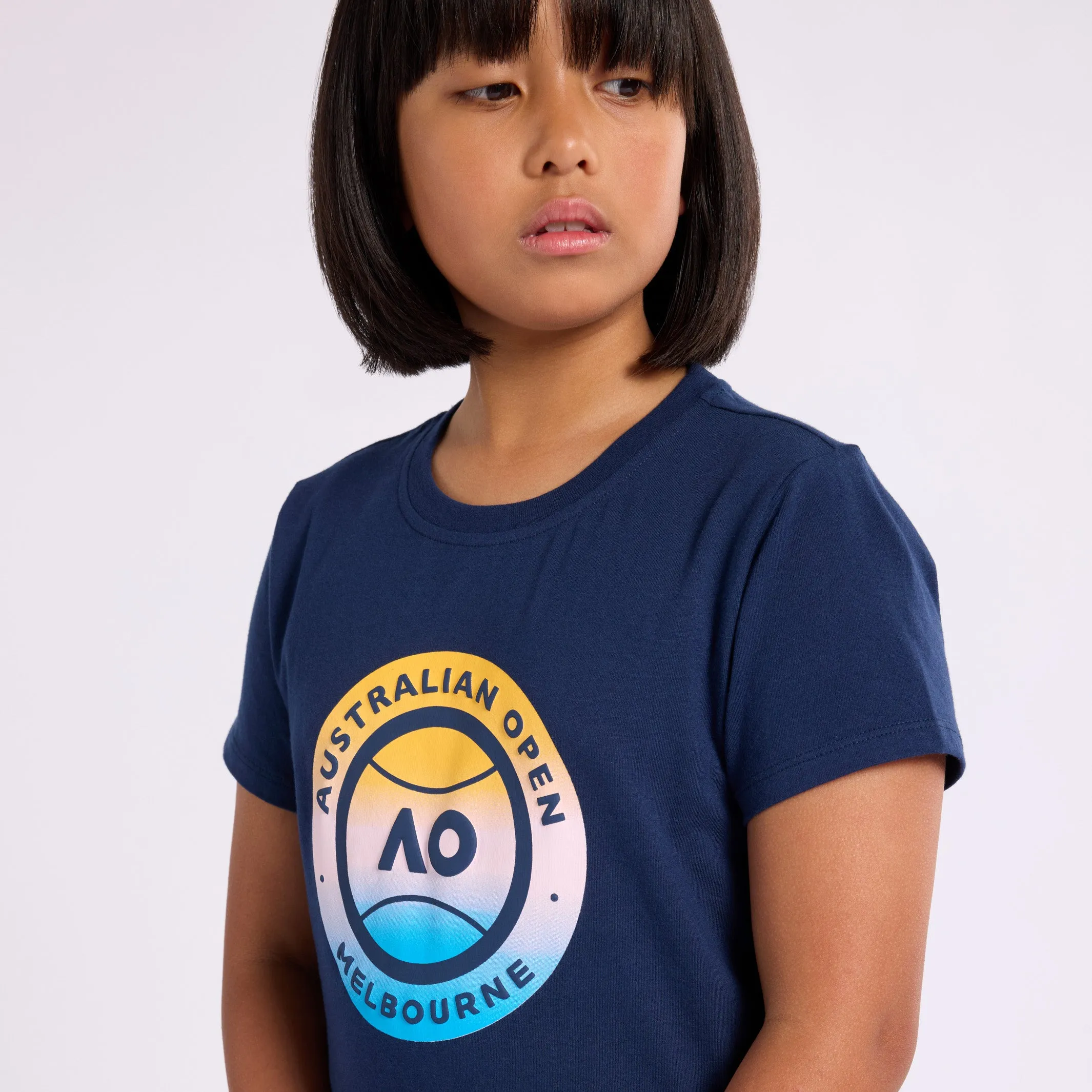 Girl's T-Shirt Round Logo