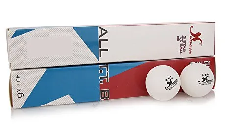 GKI Xushaofa Plastic 3 Star Table Tennis Ball (White, 40 ) -Pack of 12