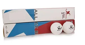 GKI Xushaofa Plastic 3 Star Table Tennis Ball (White, 40 ) -Pack of 12