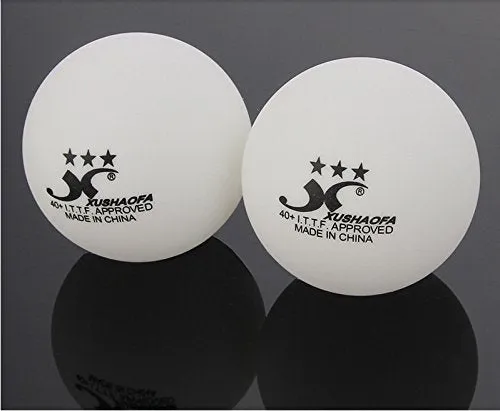 GKI Xushaofa Plastic 3 Star Table Tennis Ball (White, 40 ) -Pack of 12