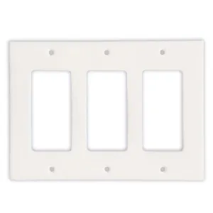 Greek Thassos White Marble Switch Plate Cover, Polished-3 ROCKER