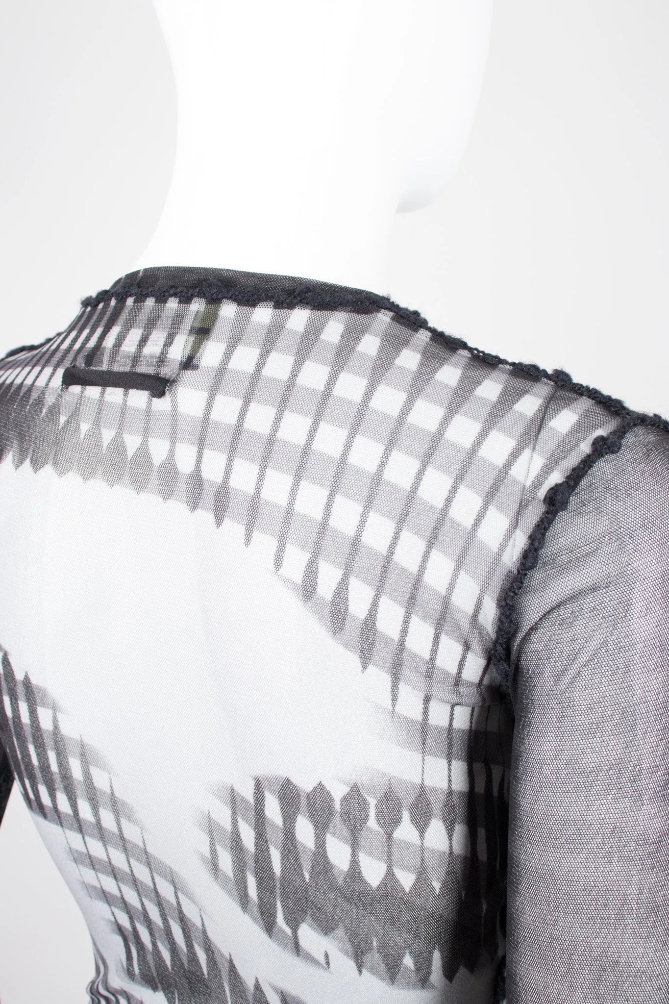 Greta Garbo Illusion Mesh T-Shirt