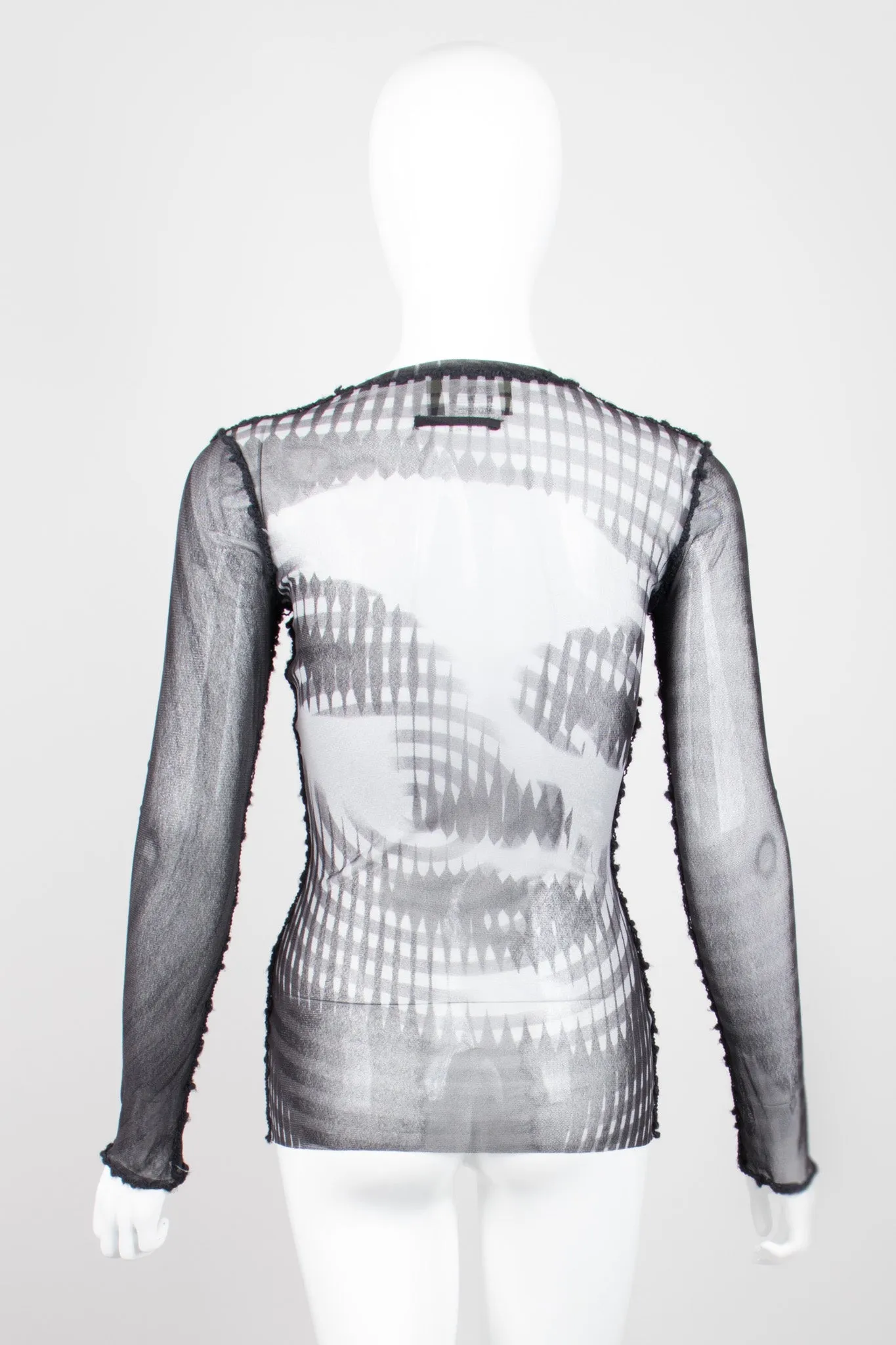 Greta Garbo Illusion Mesh T-Shirt