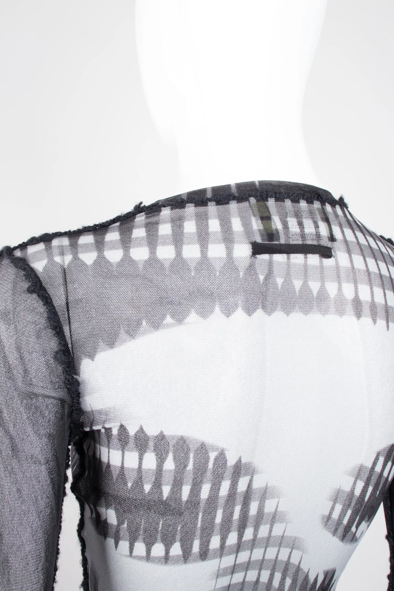 Greta Garbo Illusion Mesh T-Shirt