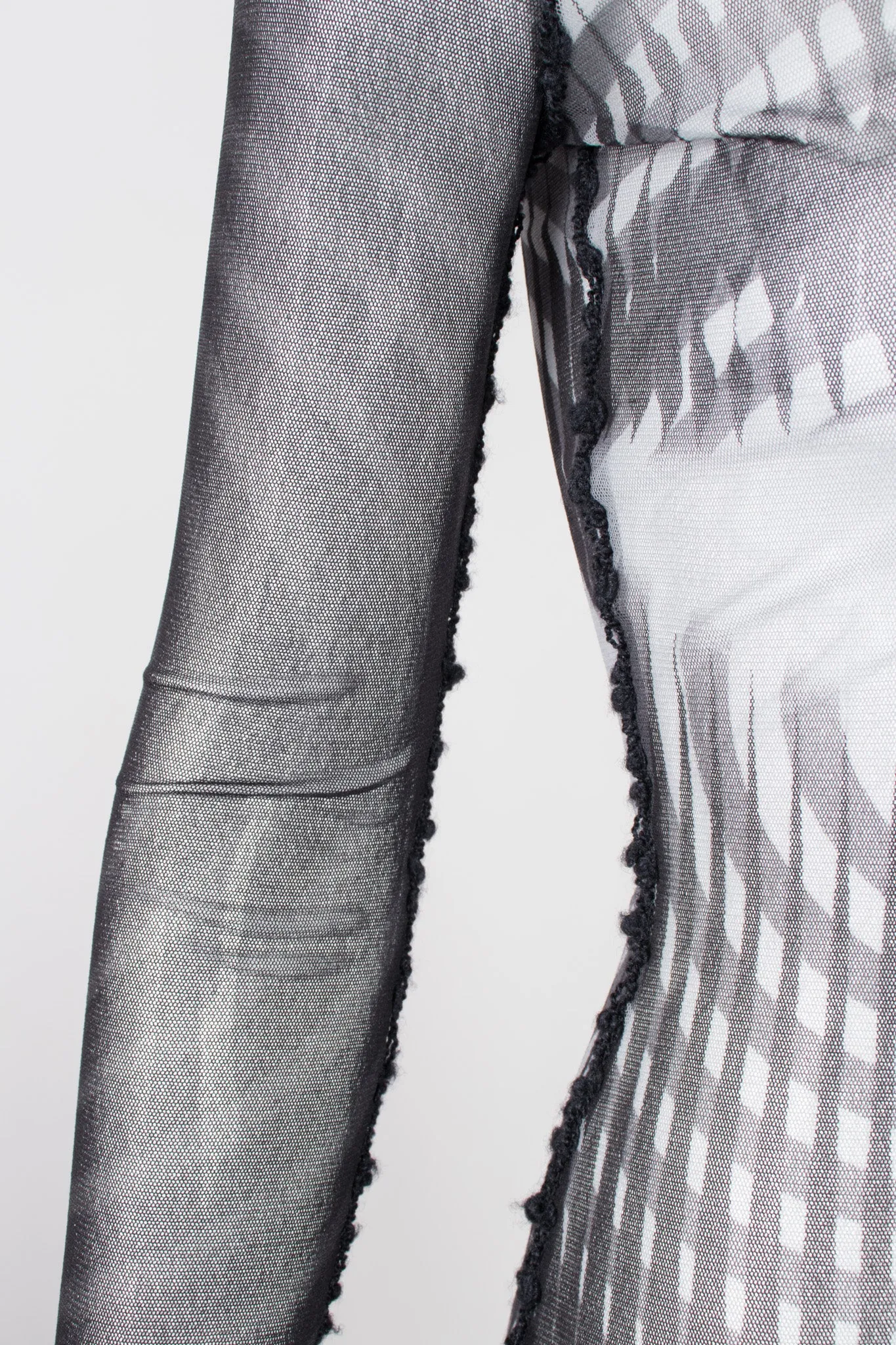 Greta Garbo Illusion Mesh T-Shirt