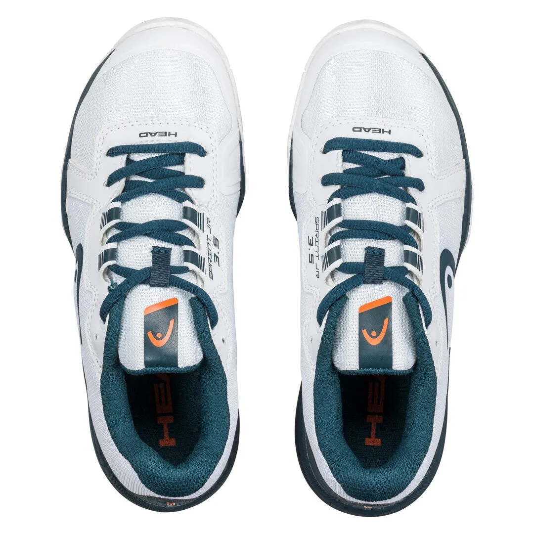 Head Sprint 3.5 Junior Tennis Shoe (White/Blue/Orange)