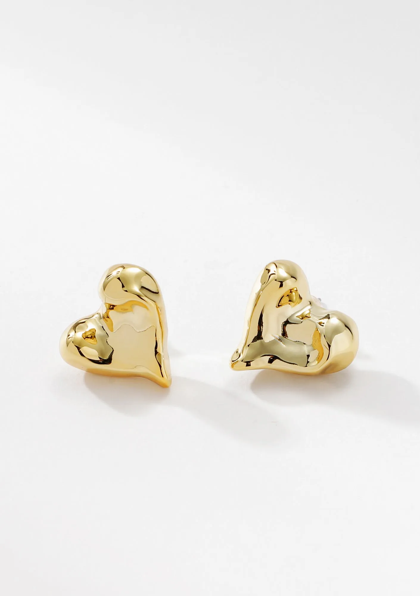 Heart Of Gold Studs
