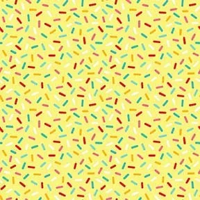 Hello Summer Colorful Sprinkles Yellow