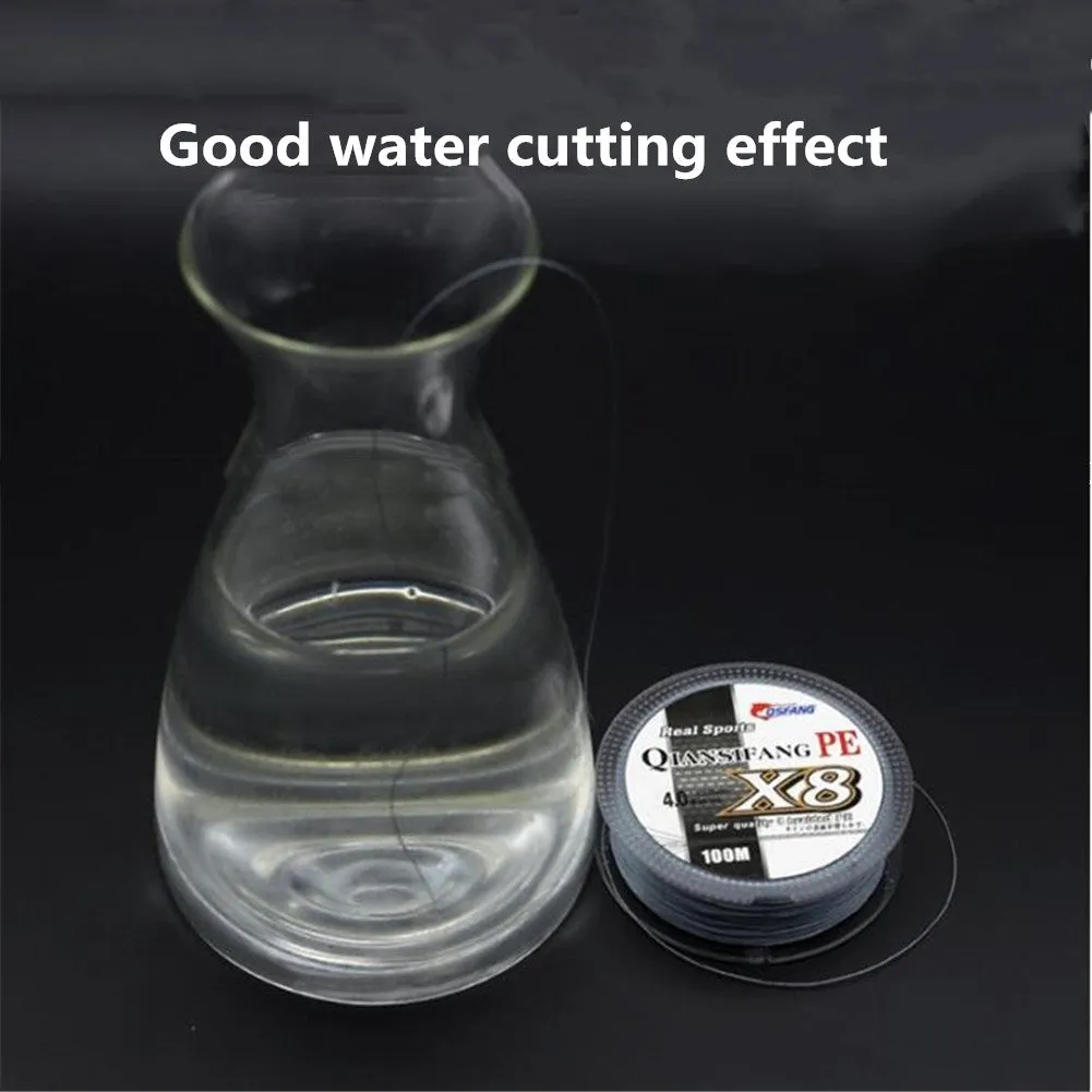 High Strength 8 Braid 100M 0.6#-10# PE High Tension Anti-bite Fishing Line8O2M