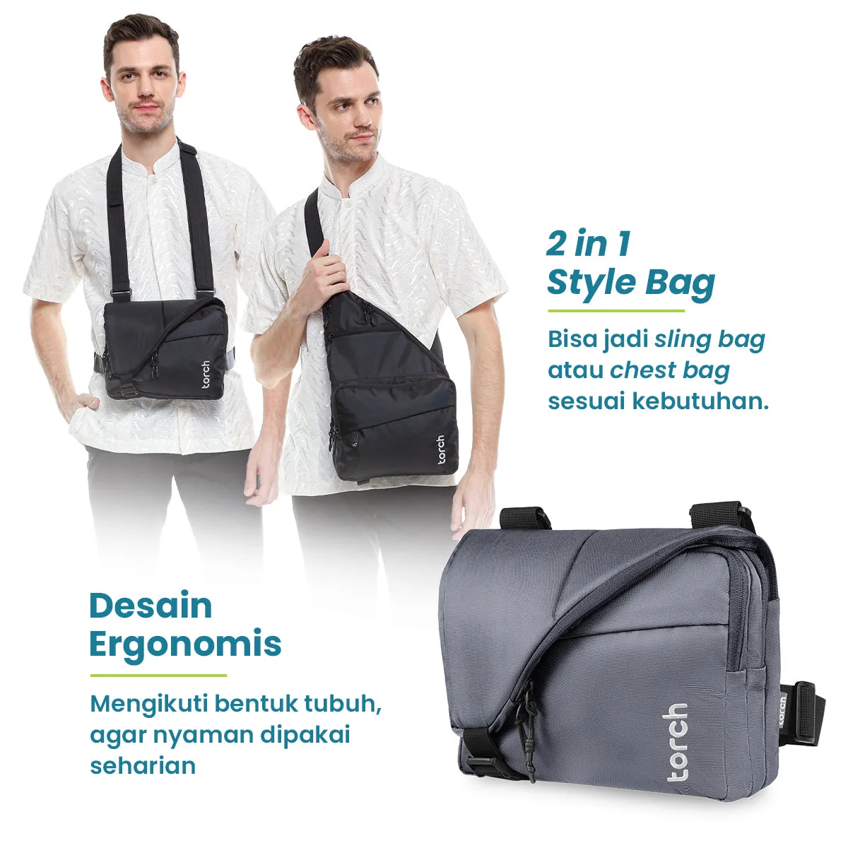 Hijaz Tas Selempang Umroh Torch 4L