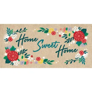 Home Sweet Home Burlap Sassafras Switch Mat