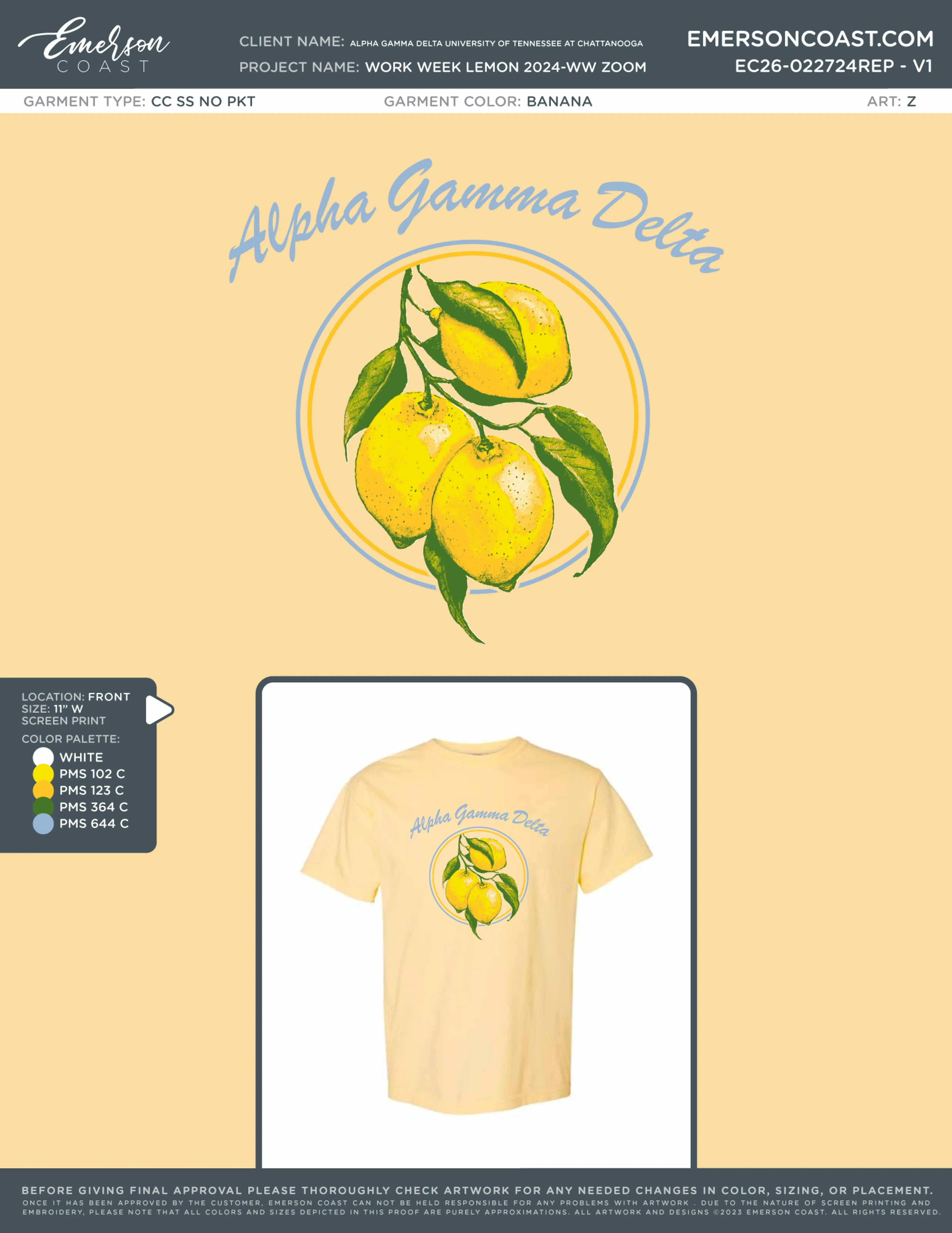 Italian Summer Bid Day Design