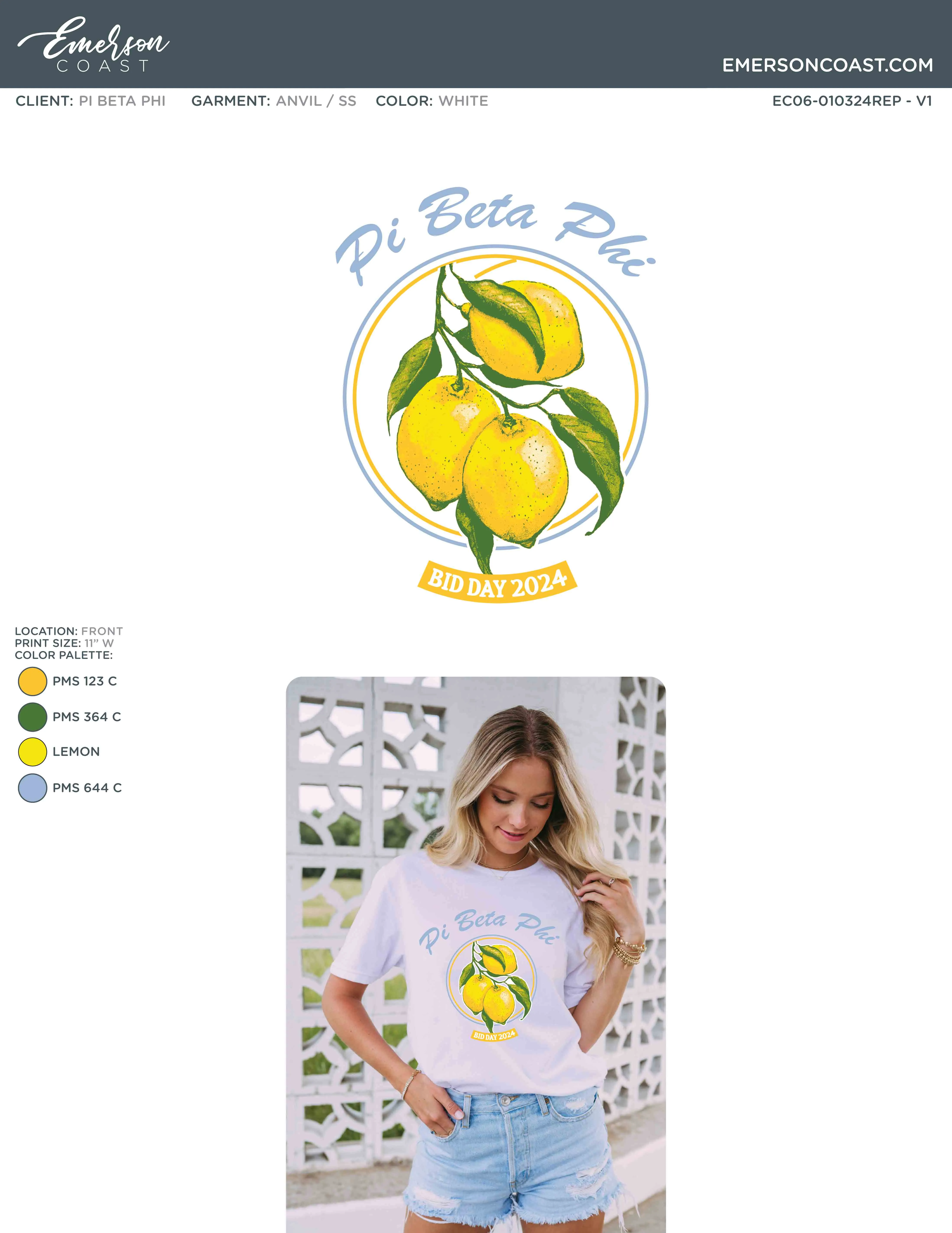Italian Summer Bid Day Design