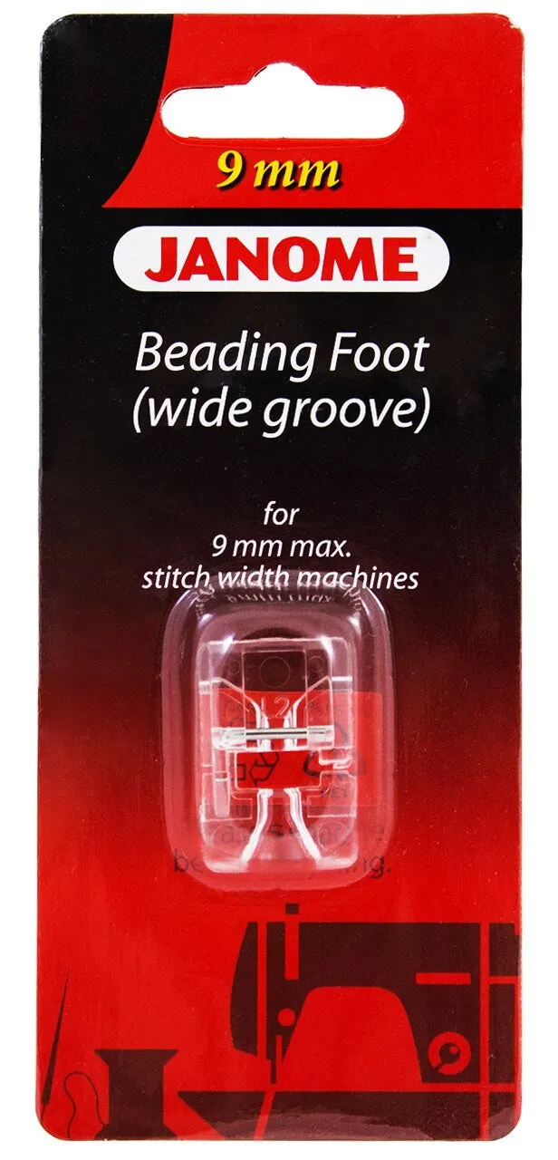 Janome Beading Foot (Wide Groove) - For 9mm Max Stitch Width Machines   #202098007 - 7 LEFT!