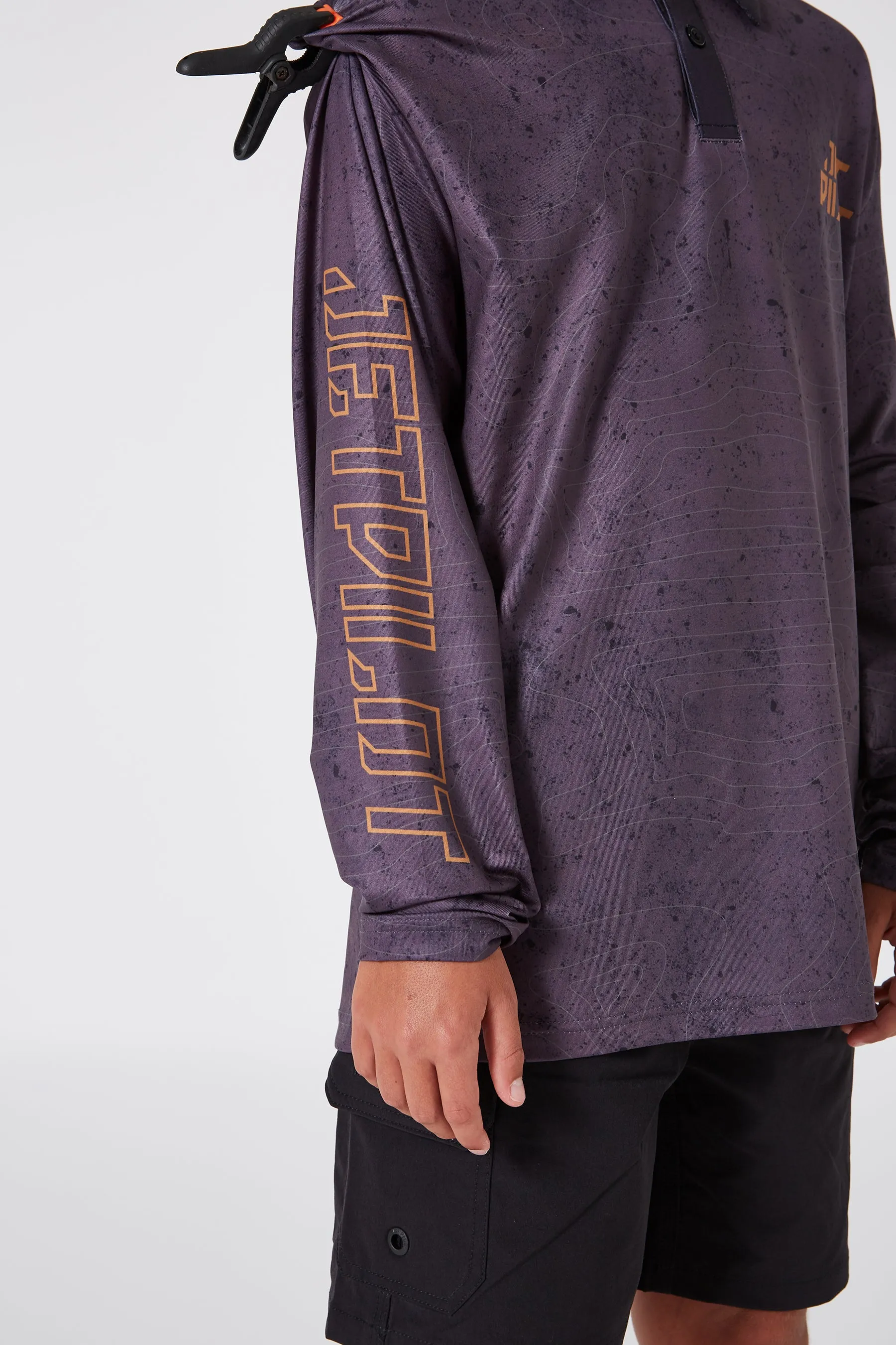 Jetpilot Venture Youth Fishing Shirt - Black