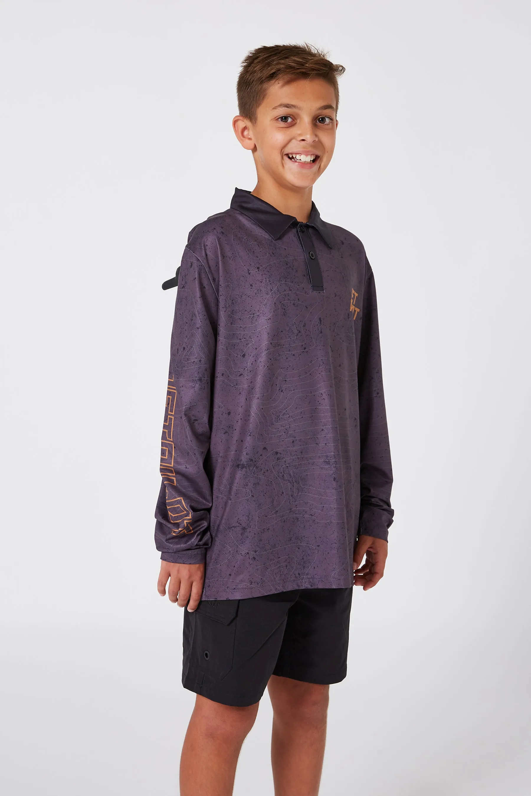 Jetpilot Venture Youth Fishing Shirt - Black