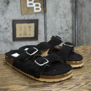 Journee Collection Delpheen Tru Comfort Foam Slip On Slide Slippers Black 10M