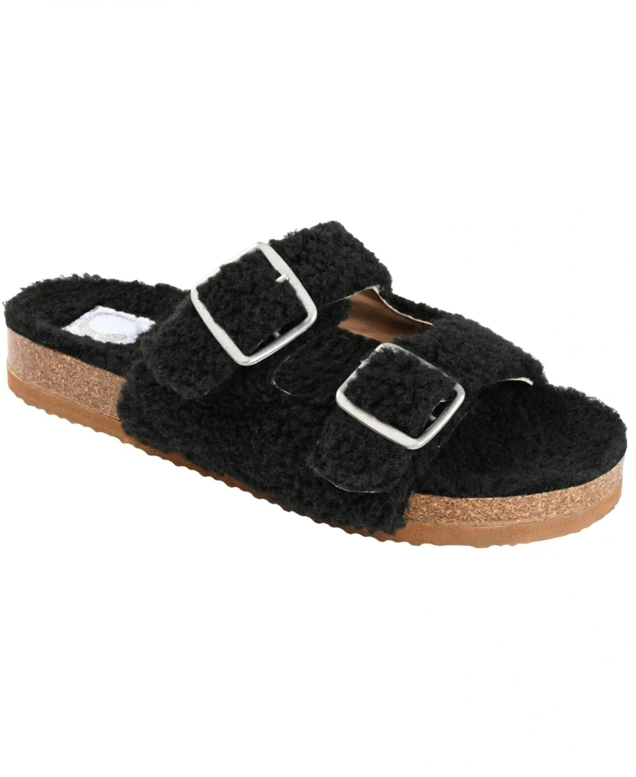 Journee Collection Delpheen Tru Comfort Foam Slip On Slide Slippers Black 10M