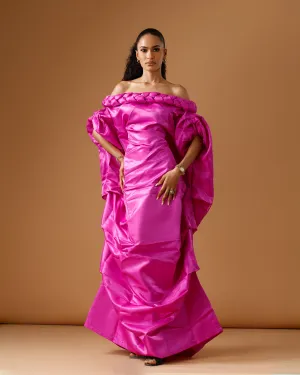 Juno Off-the-Shoulder Maxi (Magenta)