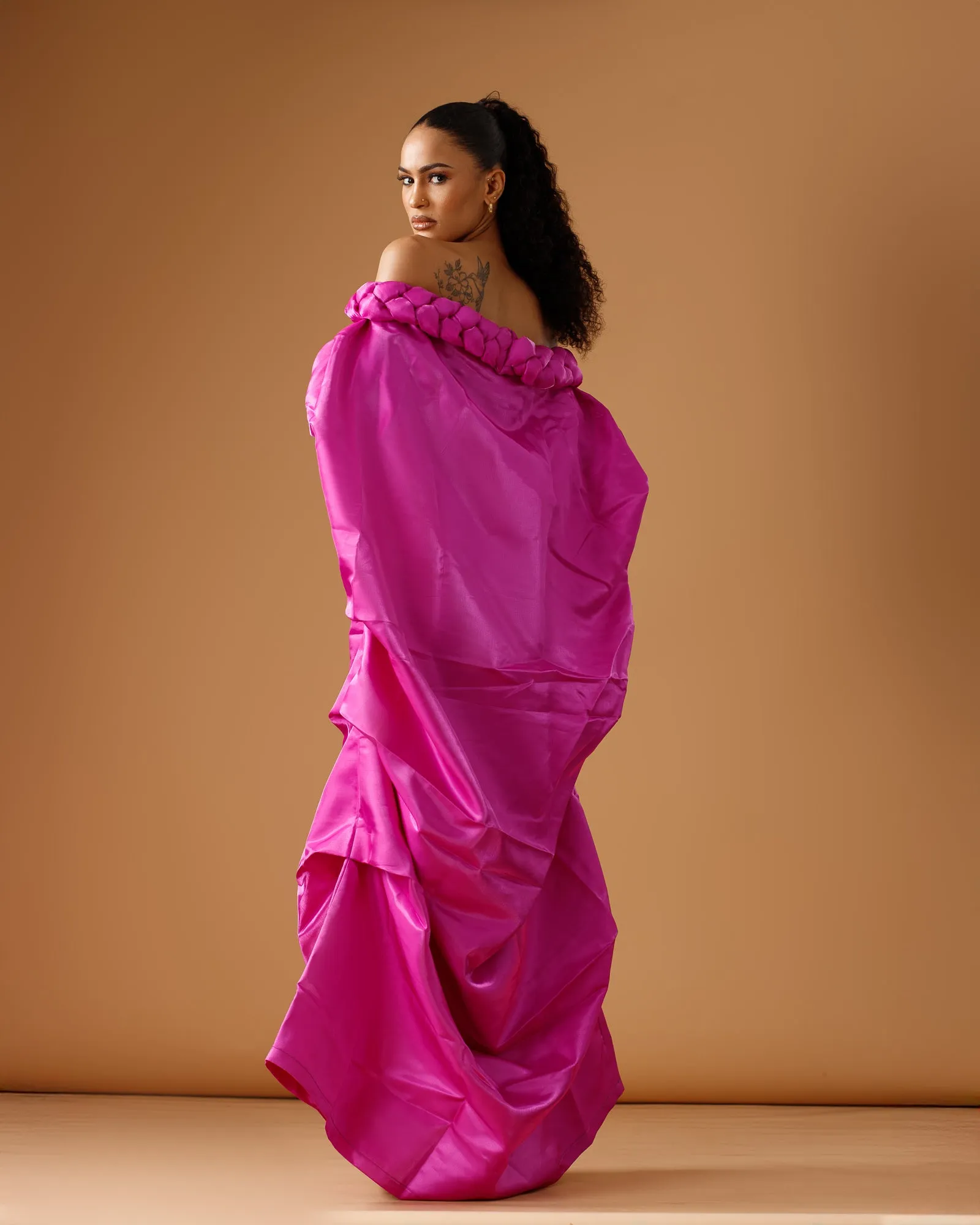 Juno Off-the-Shoulder Maxi (Magenta)