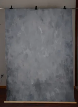Kate Abstract Texture Dark Grey Black Spray Hand Painted Backdrops