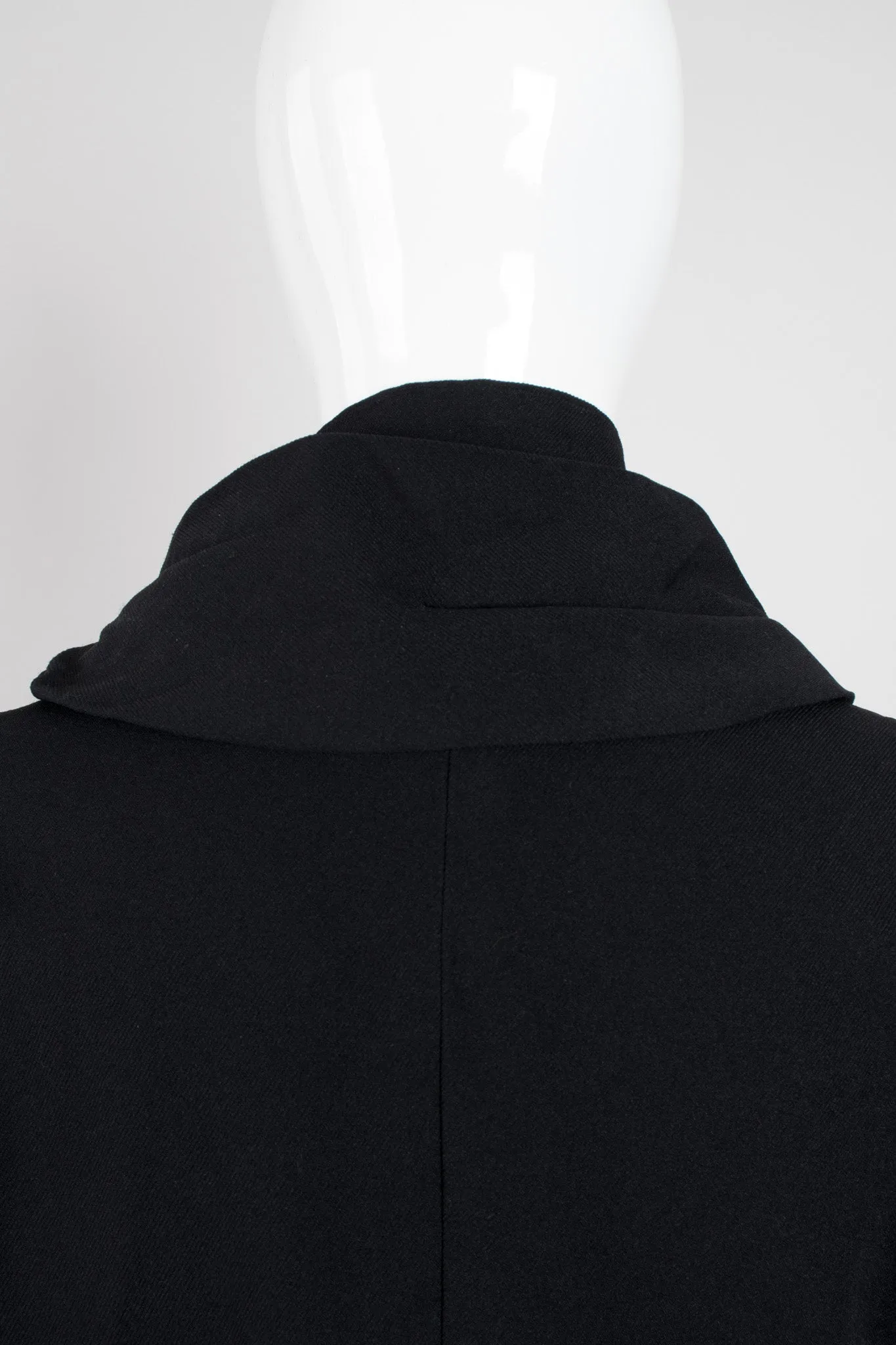 Knotted Scarf Collar Coat